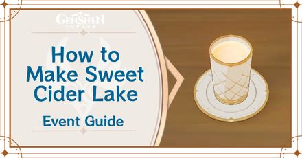 Sweet Cider Lake Recipe