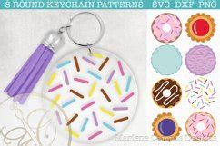 Download Sweet Desserts Keychain Pattern SVG Commercial Use DXF Files