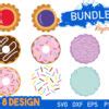 Download Sweet Desserts Keychain Pattern SVG Cut Images