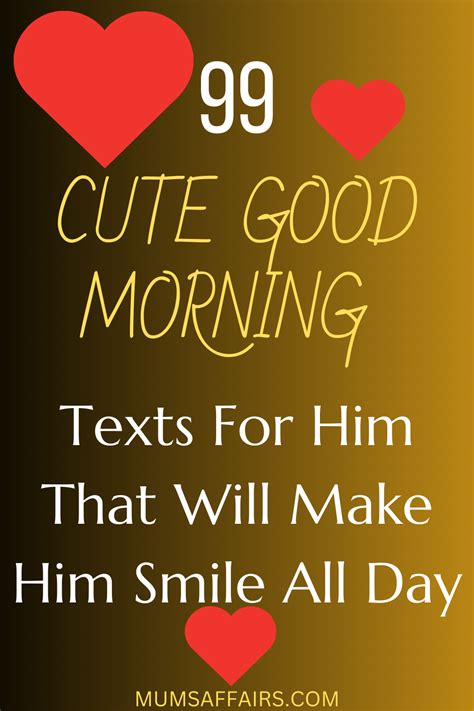 Sweet Morning Text For Him
