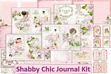 Download Sweet Shabby Chic Journal Kit Files DXF Files