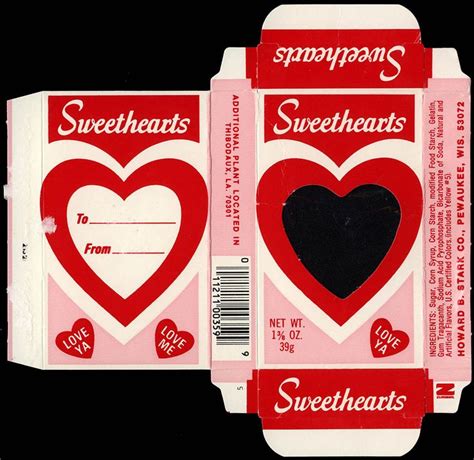 Sweethearts Candy Box Template