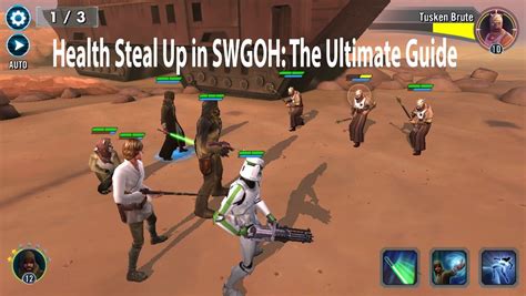 Swgoh Health Steal Up