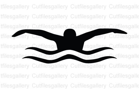 Dive into Style with our Swimmer SVG Free - Perfect for Creating Eye-Catching Designs!