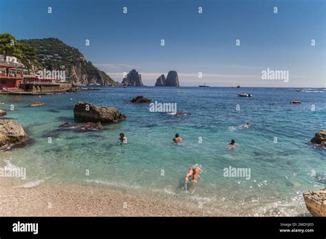 Swimming Capri Italy