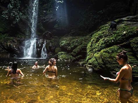 Swimming Huacamaillo Waterfall