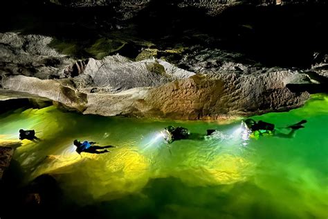 Swimming Inside Cave