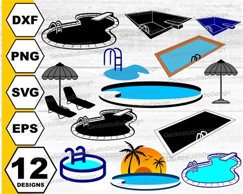 Dive into Style with the Best Swimming Pool SVG Designs: Make a Splash with this Collection