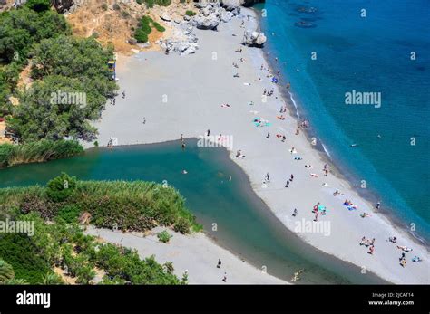 Swimming Preveli Beach Crete