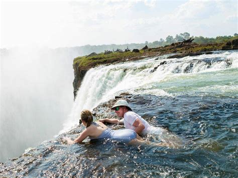 Swimming in Devils Pool