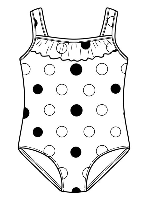 Swimsuit Coloring Pages