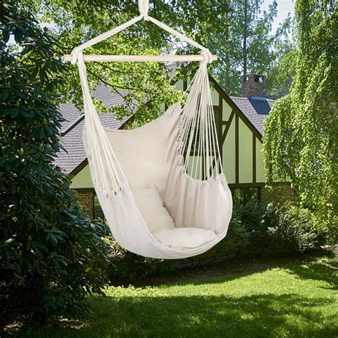 Large Hammock Chair Swing, Relax Hanging Rope Swing Chair with Two Seat