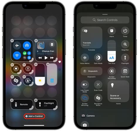 Swipe down from the top-right of your iPhone to access Control Center