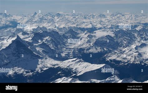 Swiss Alps from above