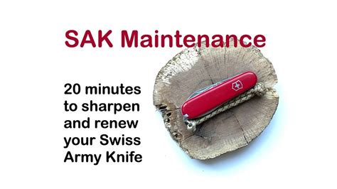 Swiss Army Knife Maintenance