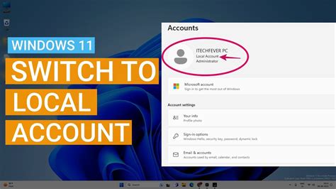 Switch to a Local Account