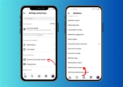 Switch to a Personal Account on Instagram App
