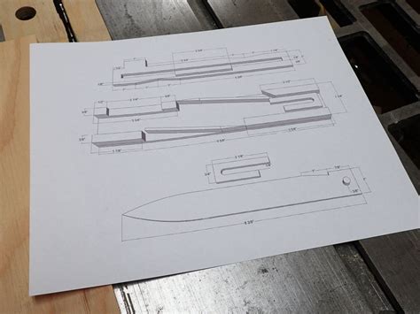 Switchblade Knife Blueprints