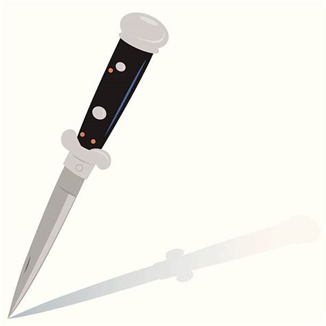 Switchblade Knife Cartoon