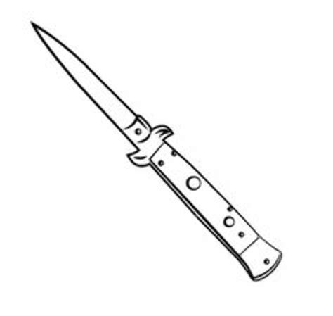 Switchblade Knife Clipart