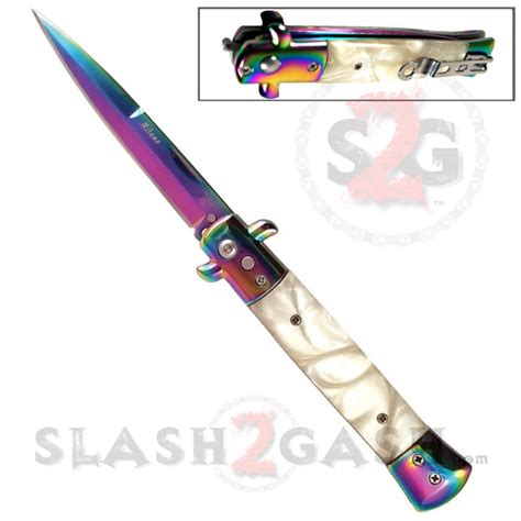Switchblade Knife Rainbow