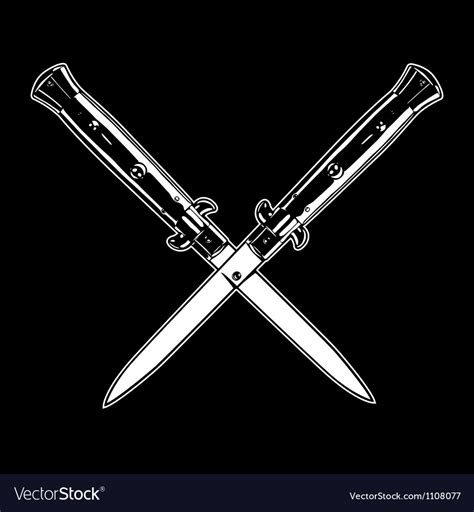 Switchblade Knife Vector