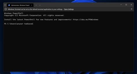 Switching Account Using Windows Terminal