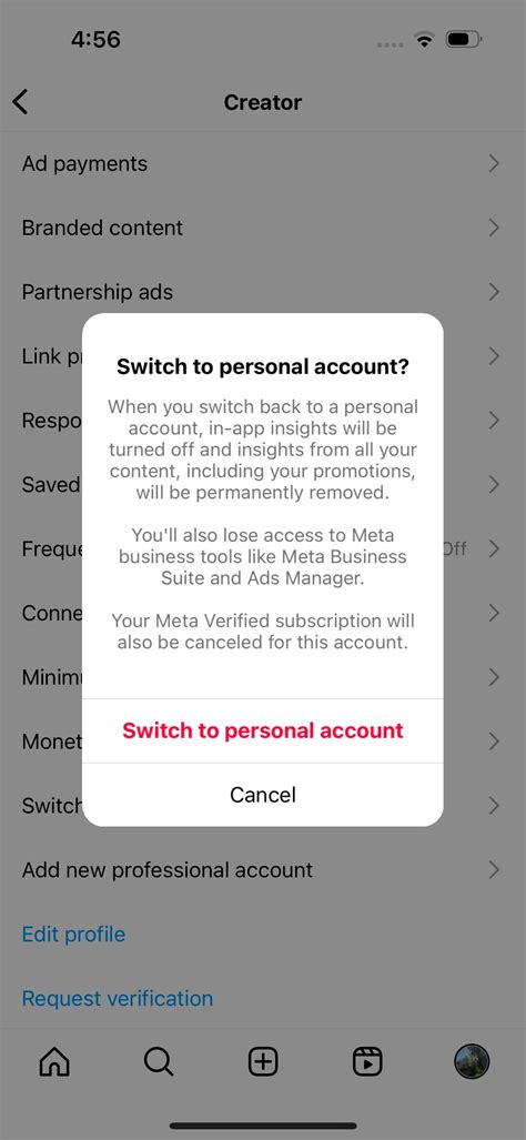 Switching to a Professional Account