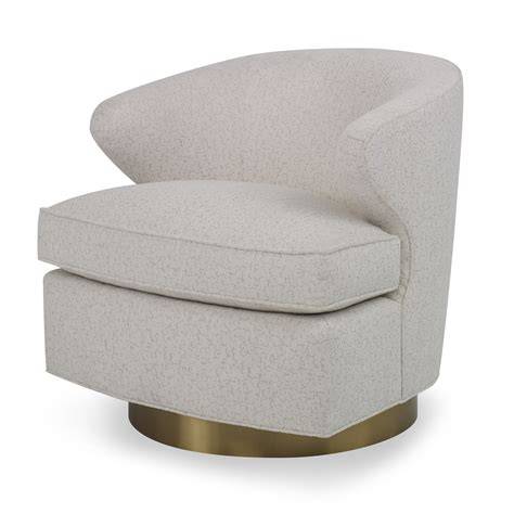 Swivel Chair With Brass Base