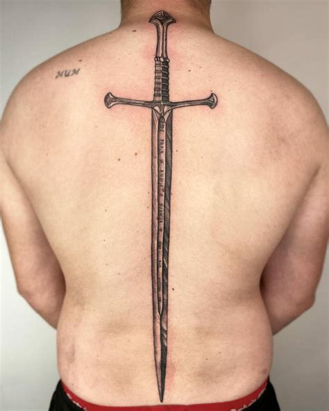 Sword Back Tattoo