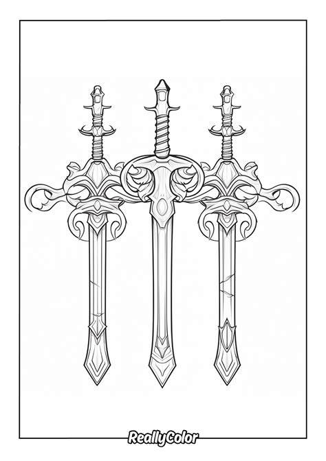 Sword Coloring Page