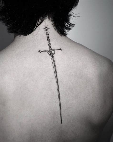 Sword Tattoos On Back