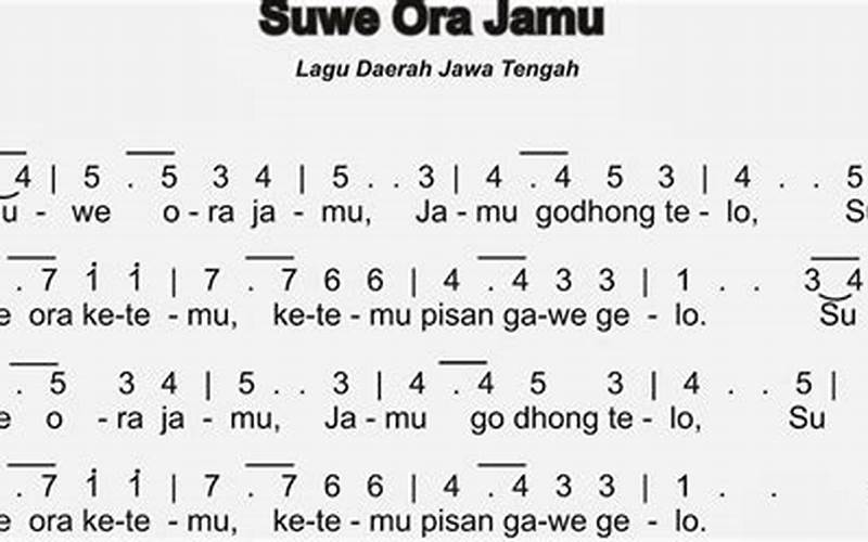 Syair Lagu Daerah Jawa Tengah