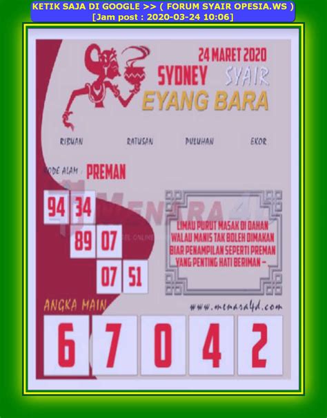 Syair Hari Ini