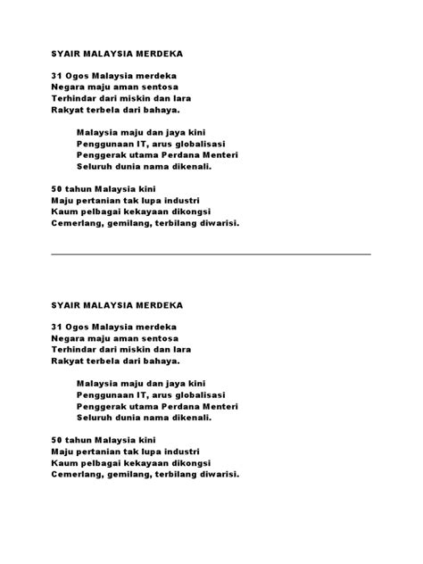Syair Merdeka