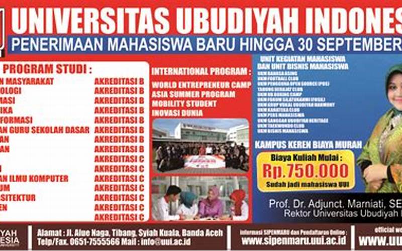 Syarat Pendaftaran Ubudiyah Banda Aceh
