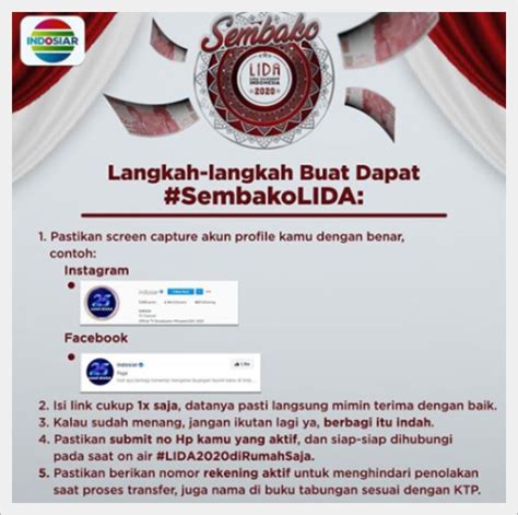 Syarat Mendapatkan Sembako Lida 2020