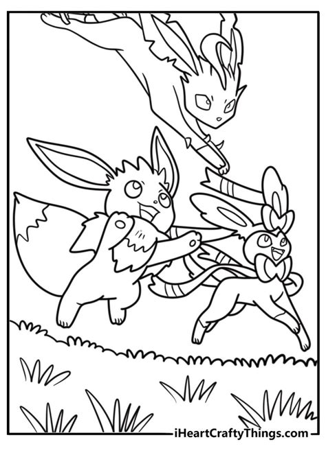 Sylveon Eevee Coloring Pages