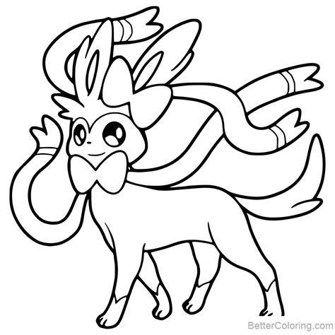 Sylveon Pokemon Coloring Pages