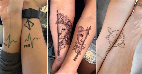 Symbolic Meaningful Couples Matching Tattoos