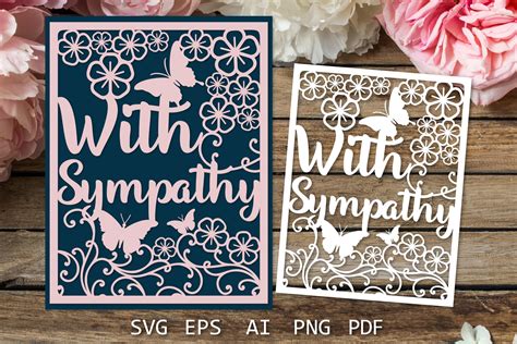 Express Empathy with Ease: Download Free Sympathy Card SVG Templates Now!