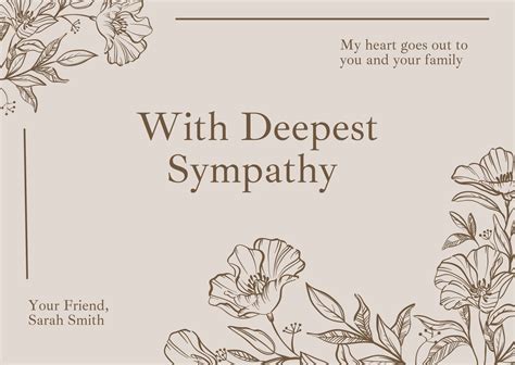 Free printable sympathy card templates to customize Canva