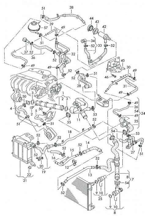 Symphony of Engine Components 1998 VW 2.0 Engine Diagram