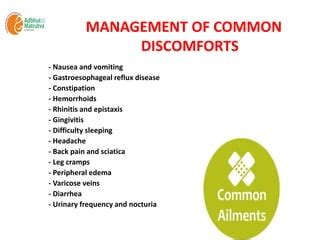 Symptom Management Targeting Specific Discomforts