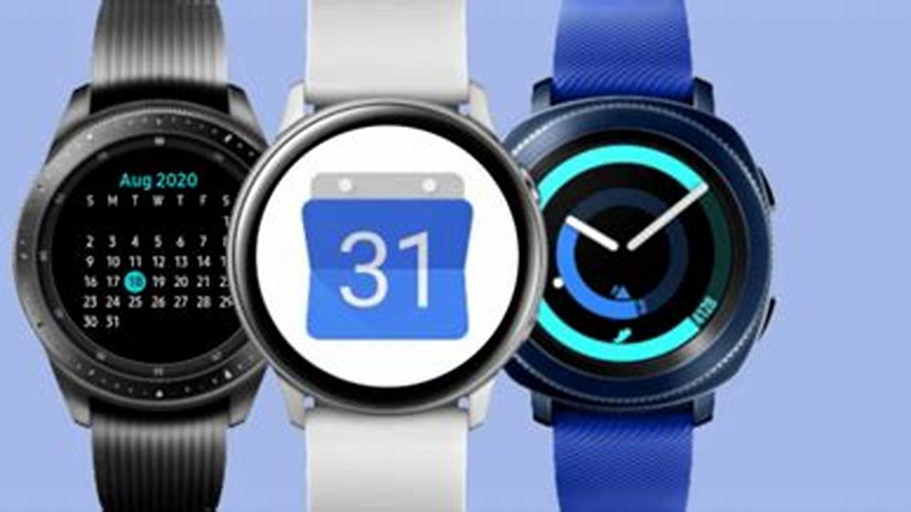 Sync Google Calendar With Samsung Watch