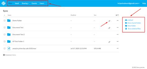 Sync.com: Interface &amp; experience