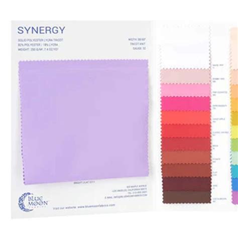 Synergy Polyester Lycra Color Card With Expansion Card - Walmart.com