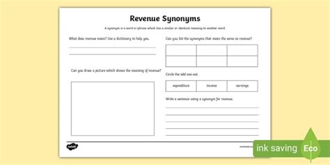 Synonym For Revenue