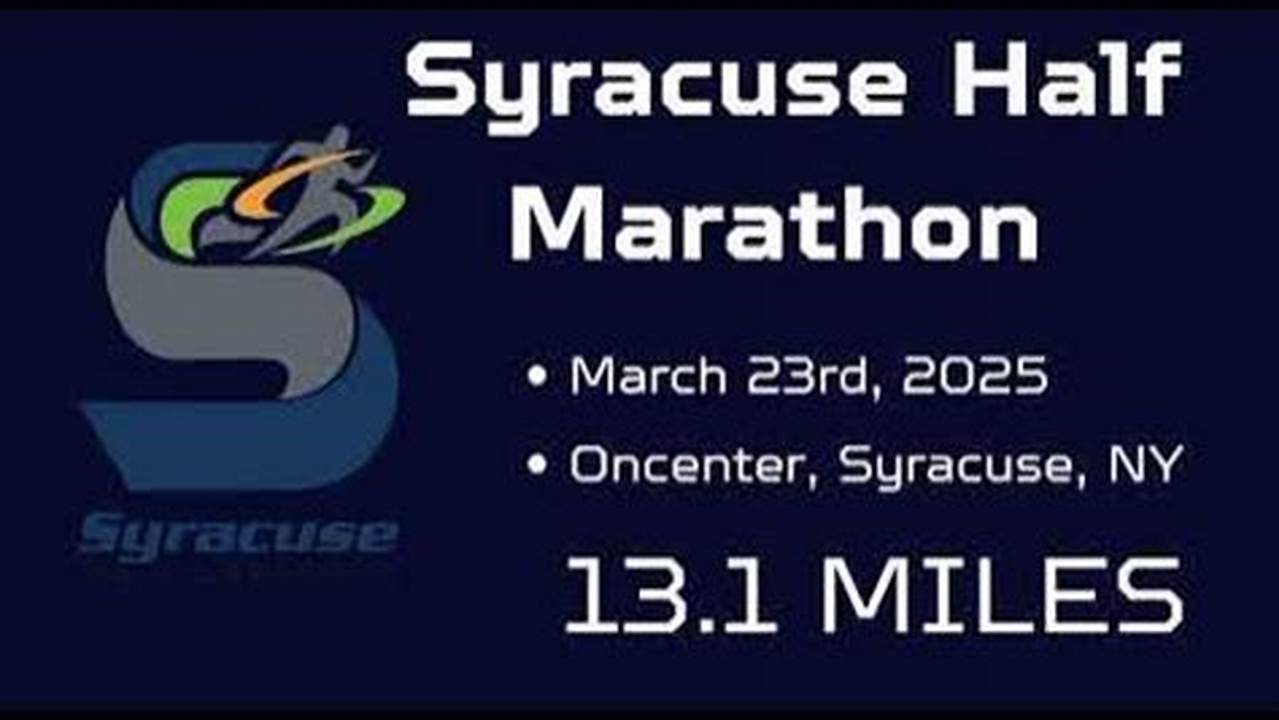 Syracuse Half Marathon Spring 2025