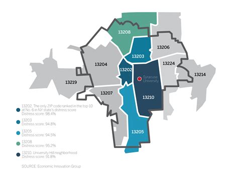 Syracuse NY Zip Code Map